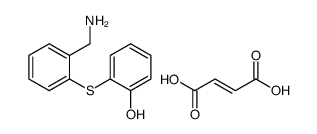 2-[2-(aminomethyl)phenyl]sulfanylphenol,(E)-but-2-enedioic acid Structure