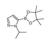 1-Isopropyl-5-(4,4,5,5-tetramethyl-1,3,2-dioxaborolan-2-yl)-1H-pyrazole Structure