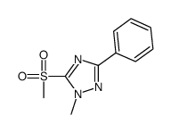 1-methyl-5-methylsulfonyl-3-phenyl-1,2,4-triazole结构式