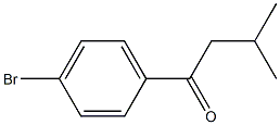 1-(4-bromophenyl)-3-methylbutan-1-one structure