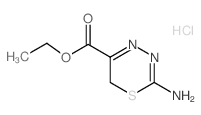 2-Amino-6H-[1,3,4]thiadiazine-5-carboxylic acid ethyl ester HCl structure