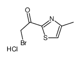 2-bromo-1-(4-Methylthiazol-2-yl)ethanone hydrochloride结构式