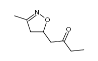 5-(2-Oxobutyl)-3-methyl-2-isoxazoline结构式