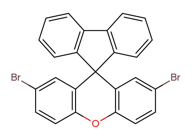 2',7'-Dibromospiro[fluorene-9,9'-xanthene] structure