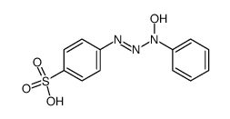 3-hydroxy-3-phenyl-1-(4'-sulfophenyl)-1-tiazene结构式