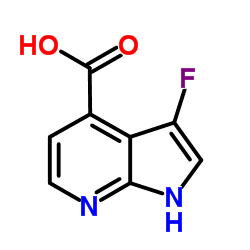 3-Fluoro-1H-pyrrolo[2,3-b]pyridine-4-carboxylic acid Structure