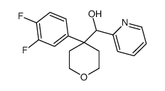 [4-(3,4-difluorophenyl)oxan-4-yl]-pyridin-2-ylmethanol结构式