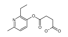 4-(2-ethyl-6-methylpyridin-3-yl)oxy-4-oxobutanoate结构式