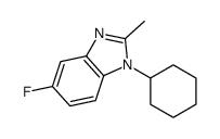 1-Cyclohexyl-5-fluoro-2-Methyl-1,3-benzodiazole structure