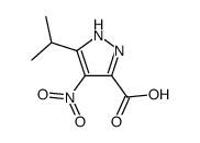 5-异丙基-4-硝基-1H-吡唑-3-羧酸结构式