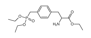 ethyl 4-(diethylphosphonomethyl)-D,L-phenylalaninate Structure