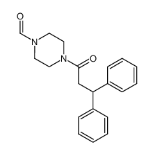 4-(3,3-diphenylpropanoyl)piperazine-1-carbaldehyde结构式