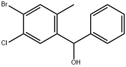 4-Bromo-3-chloro-6-methylbenzhydrol Structure