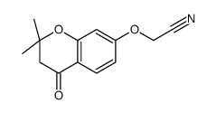 2-[(2,2-DIMETHYL-4-OXO-3,4-DIHYDRO-2H-CHROMEN-7-YL)OXY]ACETONITRILE structure