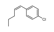 (Z)-1-(4-chlorophenyl)-1-pentene结构式