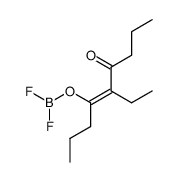 (Z)-6-difluoroboranyloxy-5-ethyl-non-5-en-4-one结构式