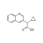 2-环丙基-2-(3-喹啉基)乙酸结构式