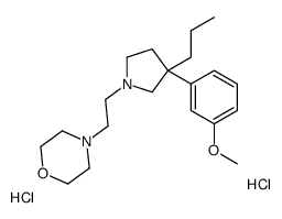 4-[2-[3-(3-methoxyphenyl)-3-propylpyrrolidin-1-yl]ethyl]morpholine,dihydrochloride Structure