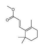 methyl 3-(2,6,6-trimethylcyclohexen-1-yl)prop-2-enoate结构式