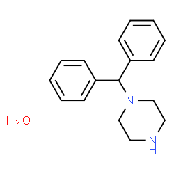 1-Benzhydrylpiperazine hydrate structure