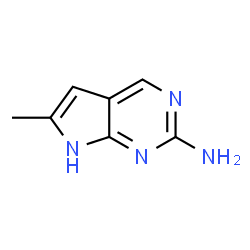 6-methyl-7H-pyrrolo[2,3-d]pyrimidin-2-amine structure