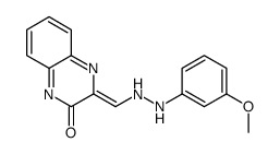 3-[[2-(3-methoxyphenyl)hydrazinyl]methylidene]quinoxalin-2-one Structure