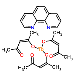 Tris(acetylacetonato)(1,10-phenanthroline)terbium(III) Structure