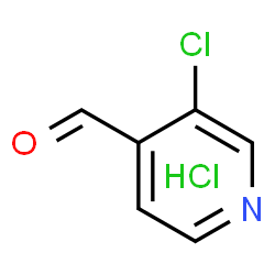 3-Chloroisonicotinaldehyde hydrochloride结构式