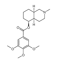 9rH-5t-(3,4,5-Trimethoxybenzoyloxy)-2-methyl-cis-decahydroisochinolin Structure