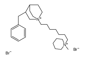 8-benzyl-1-[7-(1-methyl-3,4,5,6-tetrahydro-2H-pyridin-1-yl)heptyl]-1-a zoniabicyclo[2.2.2]octane dibromide structure