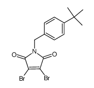 N-(4-t-butylbenzyl)-3,4-dibromomaleimide Structure