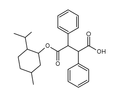 2,3-diphenyl-succinic acid monomenthyl ester结构式