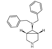 exo-6-[Bis(phenylmethyl)amino]-3-Azabicyclo[3.1.0]hexane结构式