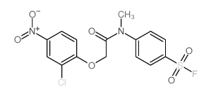 4-[[2-(2-chloro-4-nitro-phenoxy)acetyl]-methyl-amino]benzenesulfonyl fluoride picture