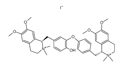 (1'R)-12-hydroxy-6,7,6'-trimethoxy-2,2,2',2',18'-pentamethyl-8,18'-seco-berbamanediium, diiodide Structure