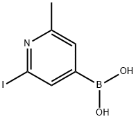 2-Iodo-6-methylpyridine-4-boronic acid structure