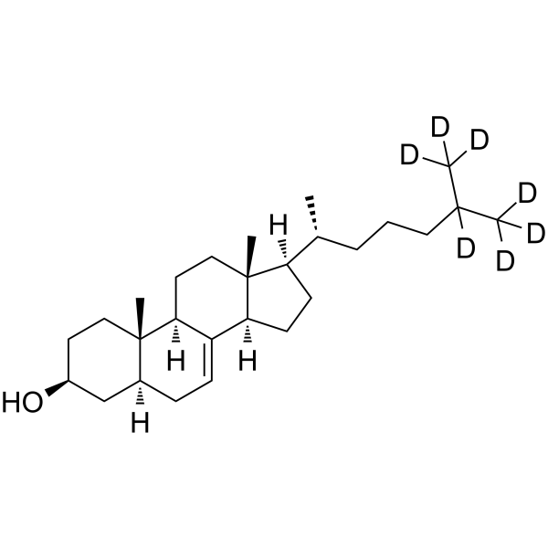 lathosterol-d7 Structure