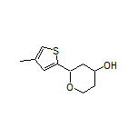 2-(4-Methylthiophen-2-yl)tetrahydro-2H-pyran-4-ol Structure