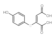 2-[(4-HYDROXYPHENYL)THIO]BUT-2-ENEDIOIC ACID结构式