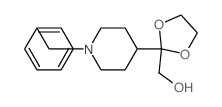 [2-(1-benzyl-4-piperidyl)-1,3-dioxolan-2-yl]methanol结构式