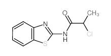 N-1,3-BENZOTHIAZOL-2-YL-2-CHLOROPROPANAMIDE structure