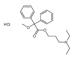 diethyl-[3-(2-methoxy-2,2-diphenylacetyl)oxypropyl]azanium,chloride结构式