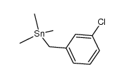 (CH3)3SnCH2C6H4-m-Cl Structure