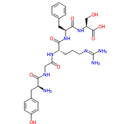 H-TYR-GLY-ARG-PHE-SER-OH HCL Structure