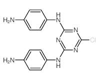 1,3,5-Triazine-2,4-diamine,N2,N4-bis(4-aminophenyl)-6-chloro- Structure