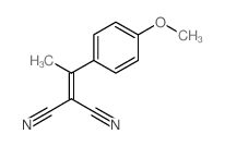 Propanedinitrile,2-[1-(4-methoxyphenyl)ethylidene]-结构式