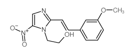 1H-Imidazole-1-ethanol,2-[2-(3-methoxyphenyl)ethenyl]-5-nitro- Structure