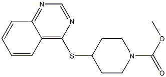 methyl 4-(quinazolin-4-ylsulfanyl)piperidine-1-carboxylate Structure