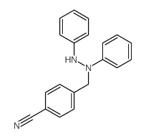 Benzonitrile,4-[(1,2-diphenylhydrazinyl)methyl]- structure