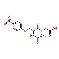 n-acetyl-s-(4-nitrophenyl)cysteinylglycine Structure